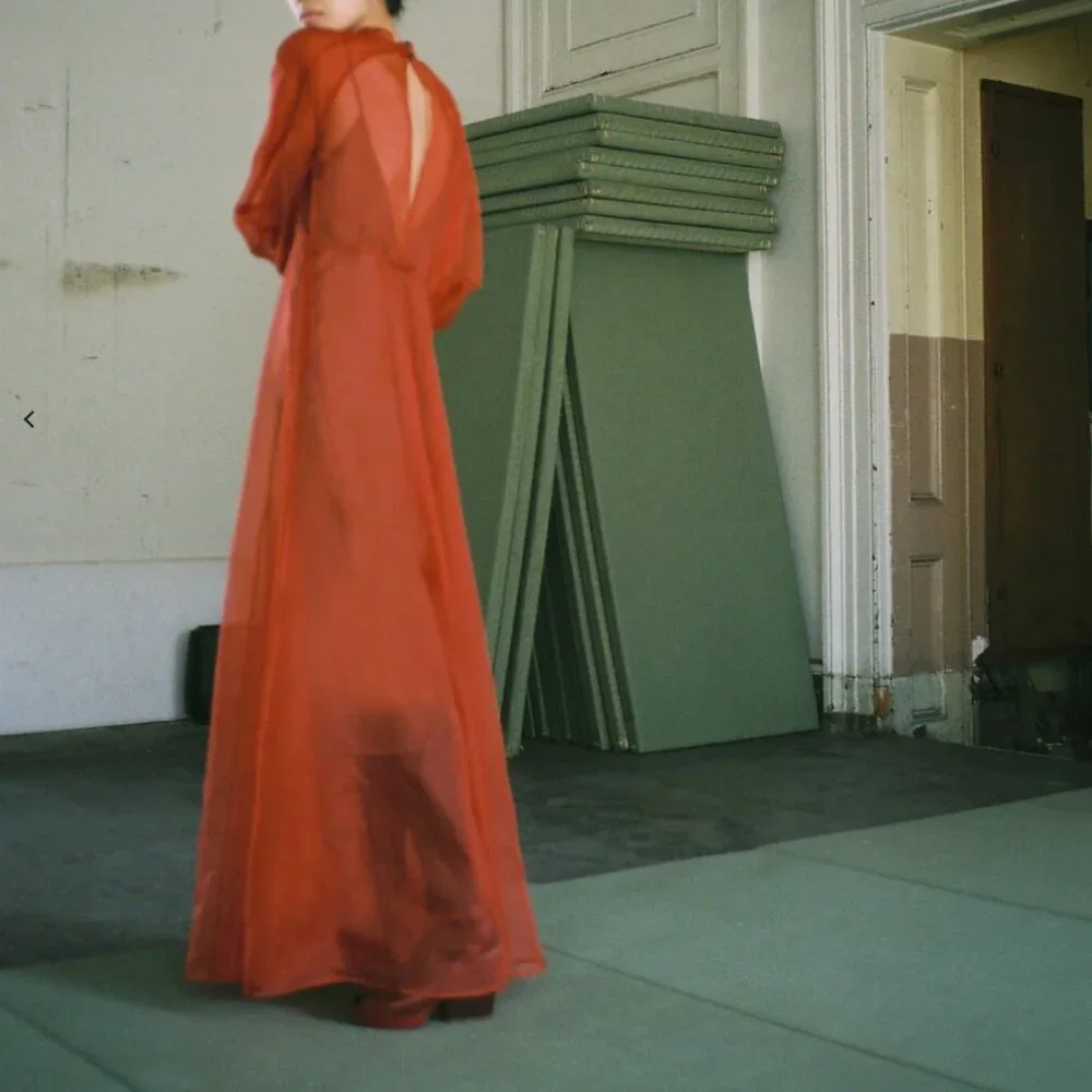 Kamperett Meiere Gown in Rust - Size M - Picture 3 of 3